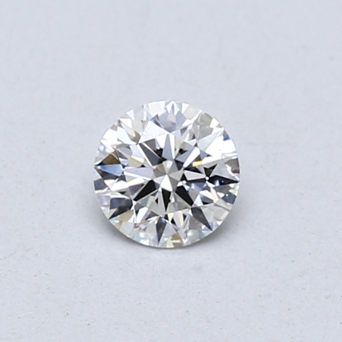 Actual 0.33 carat E Round lab-grown diamond